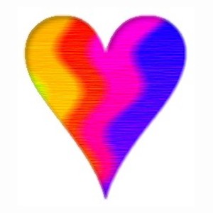 Colorful heart heart.