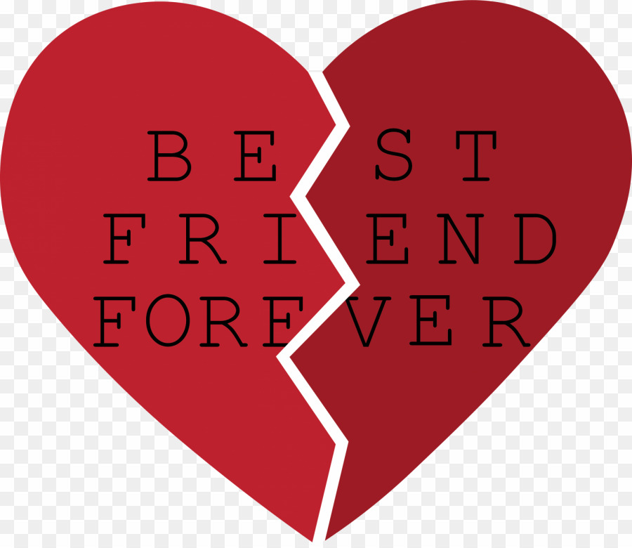 Best Friends Forever Heart PNG Friendship Valentine