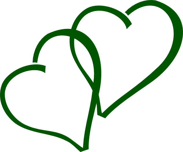 Green double hearts.