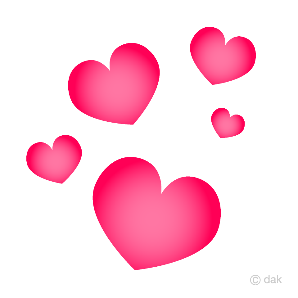 Floating heart clipart.