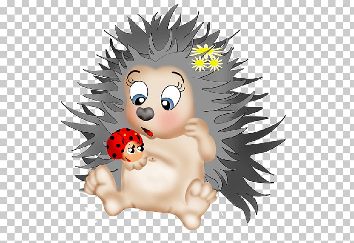 Baby hedgehogs cartoon.