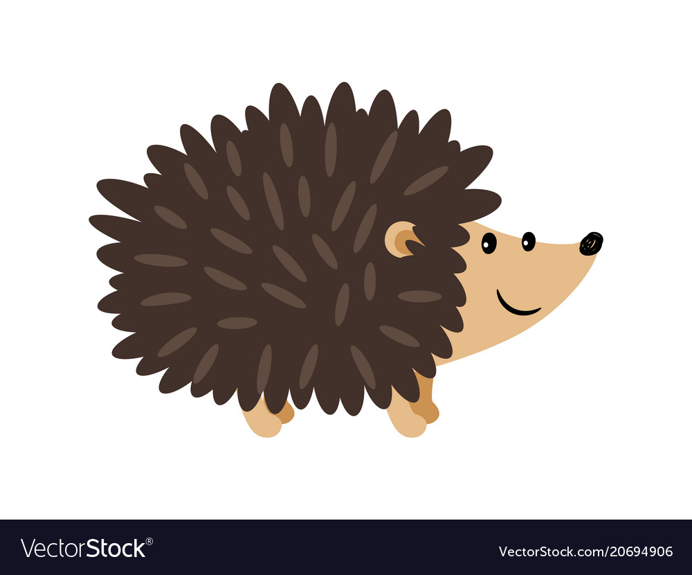 Hedgehog cartoon icon.