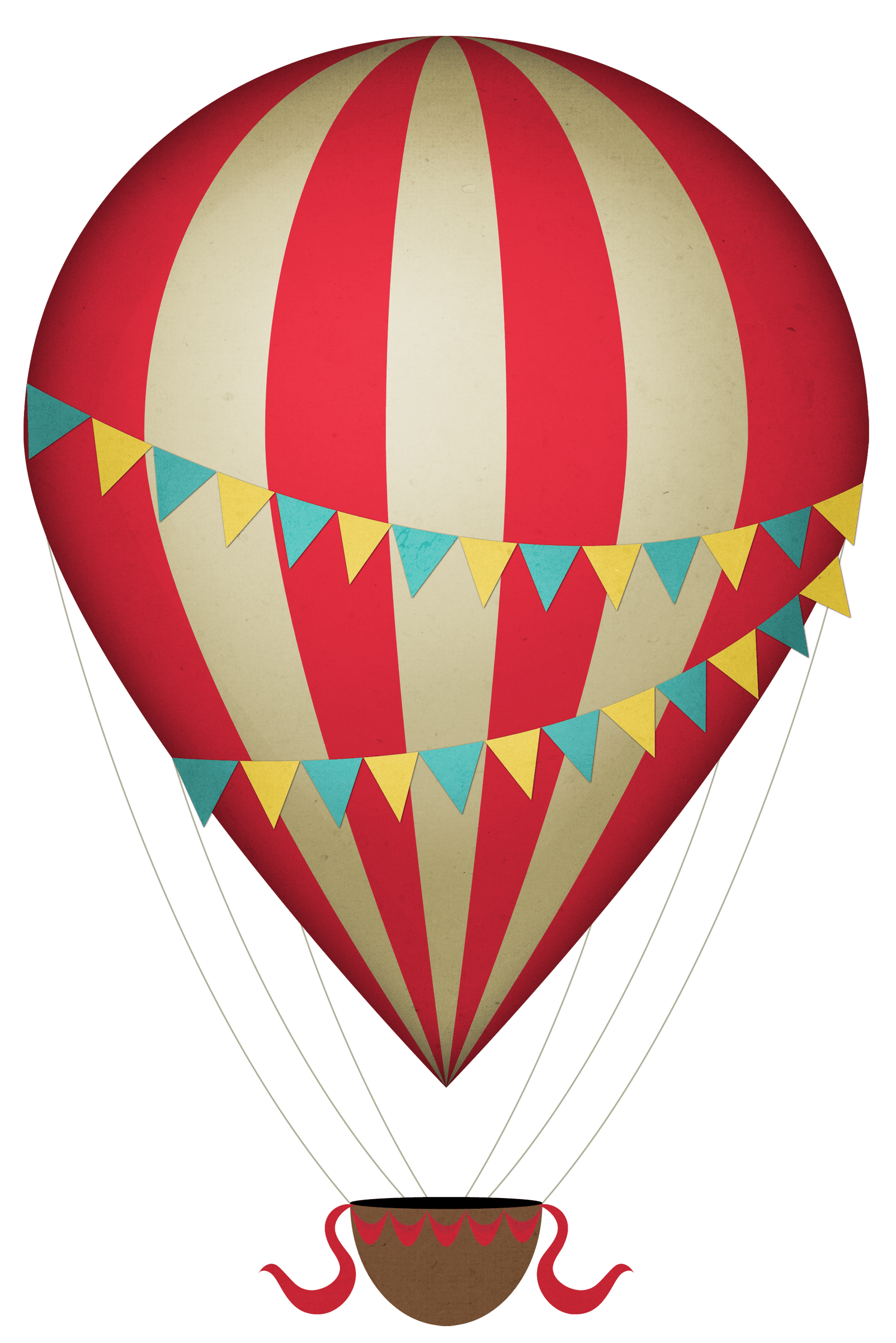 Vintage Clipart Hot Air Balloon