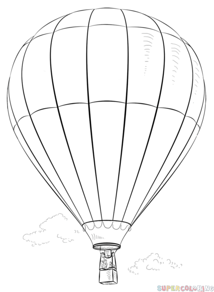 How to draw a Hot Air Balloon