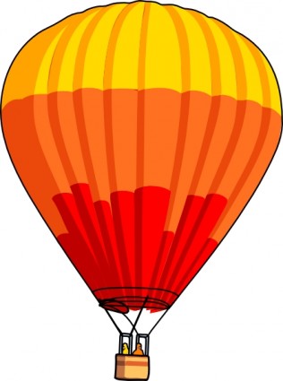 heißluftballon clipart illustration