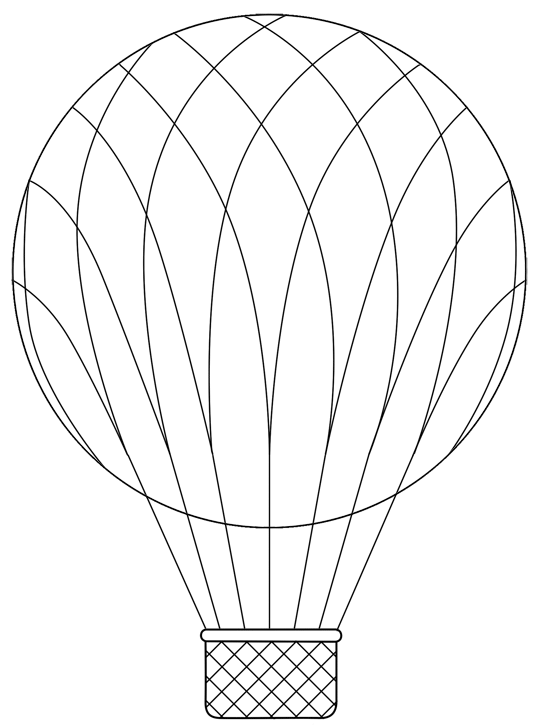 3 different hot air balloon digital images
