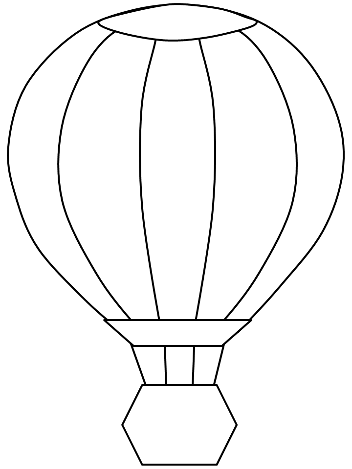 Template for construction paper hot air balloons