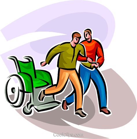 One man helping another man Royalty Free Vector Clip Art