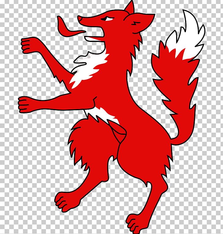 Red fox heraldry.