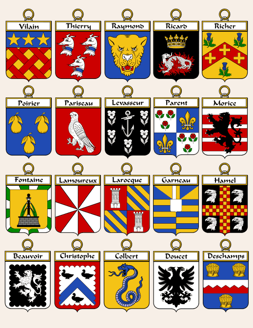 French coats arms.