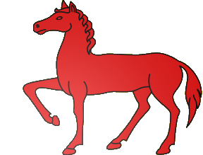 Heraldic horse clipart.