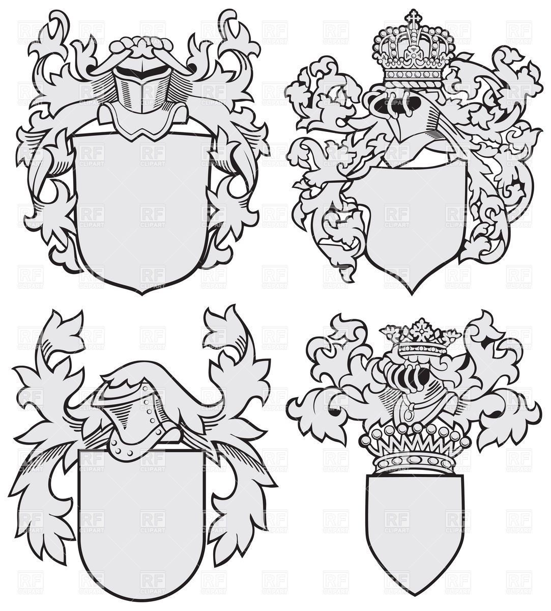 Coat arms shield.