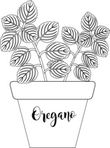 Free Black and White Plants Outline Clipart