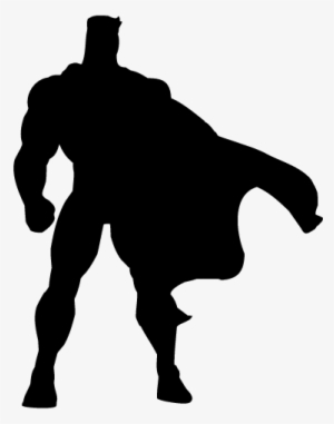 Superhero silhouette png.