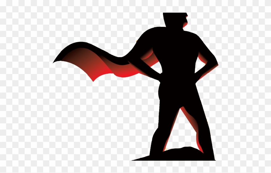 Hero clipart silhouette.
