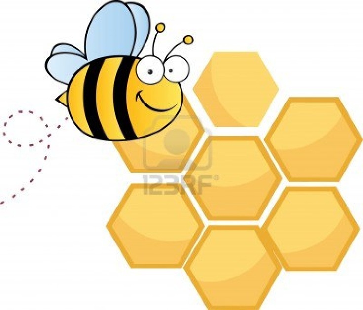 hexagon clipart bee