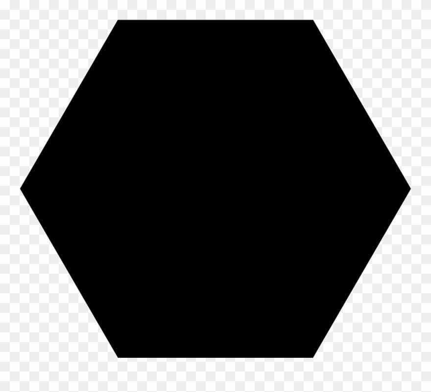 Black hexagon clip.