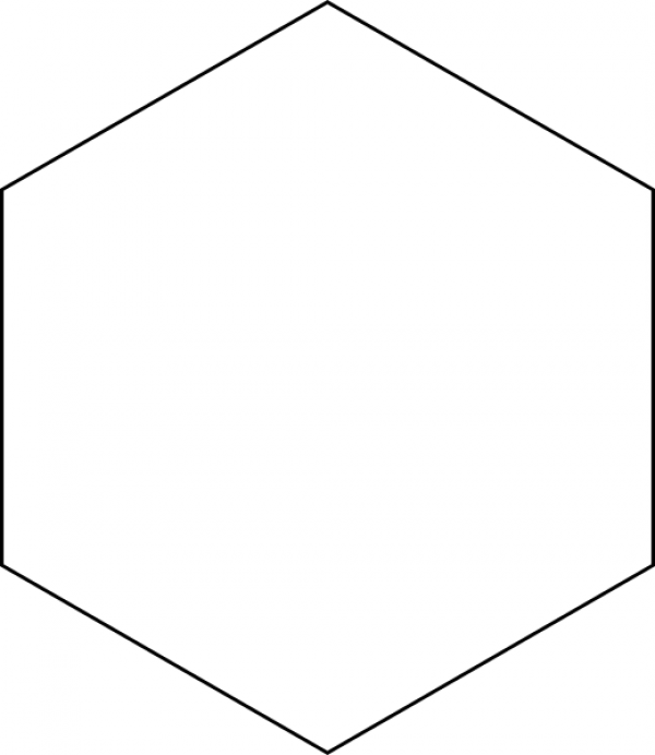 hexagon clipart blank