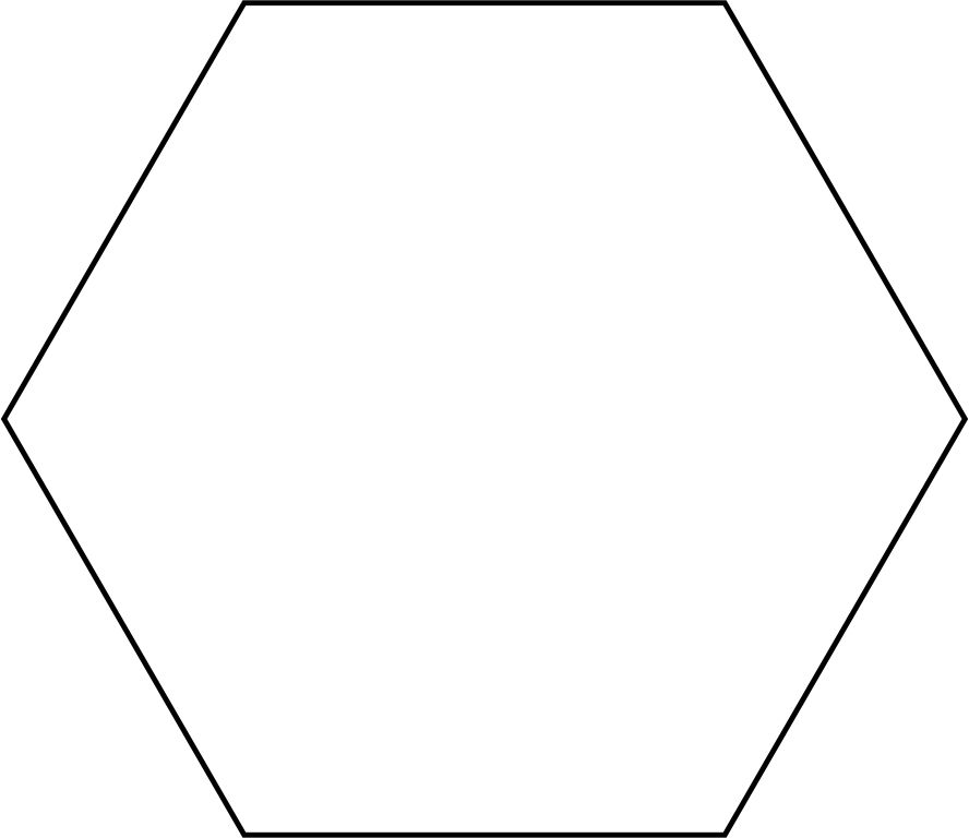 Hexagon clipart long, Hexagon long Transparent FREE for