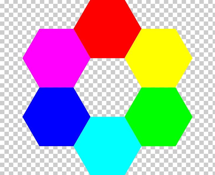 Color hexagon triangle.
