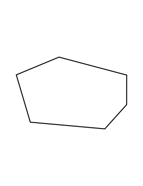 Irregular convex hexagon.