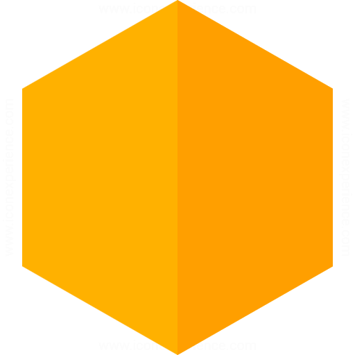hexagon clipart orange
