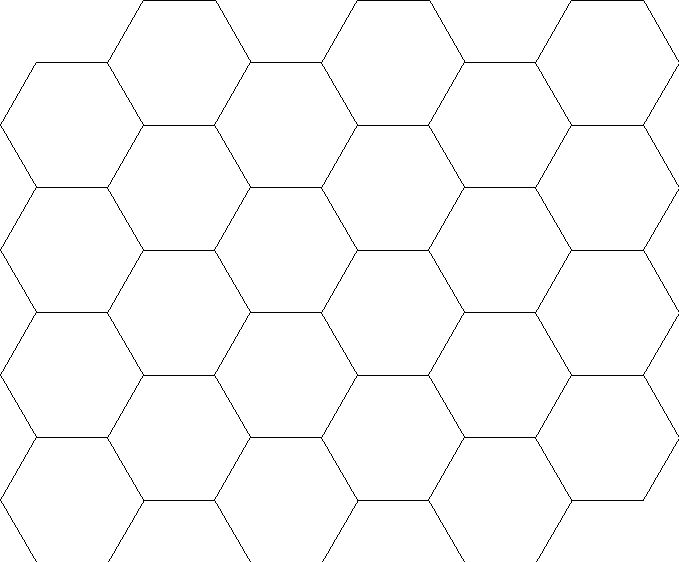 Hexagon pattern math.