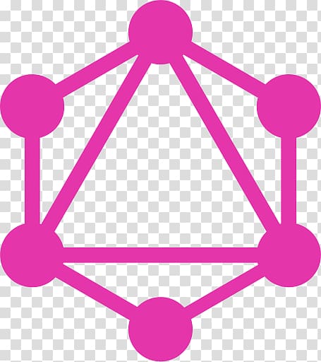 Pink hexagon logo.