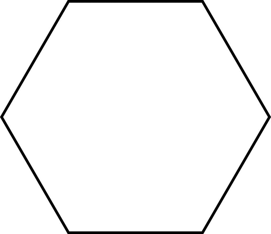 File Regular Wikimedia Hexagon Clipart Black And White