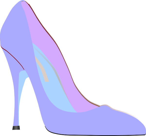 Purple heel clip.