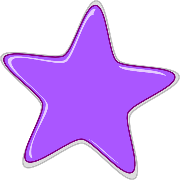Purple Star Editedr clip art