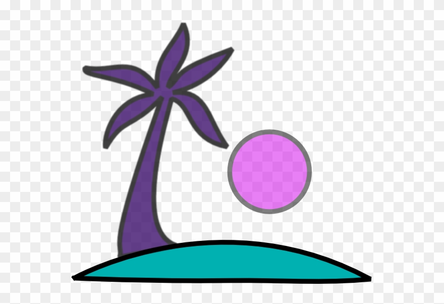 Palm purple clip.