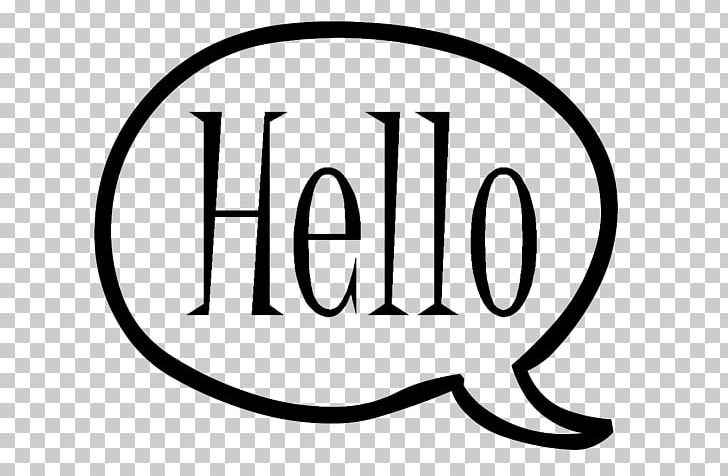 Speech Balloon Hello PNG, Clipart, Area, Black, Black And