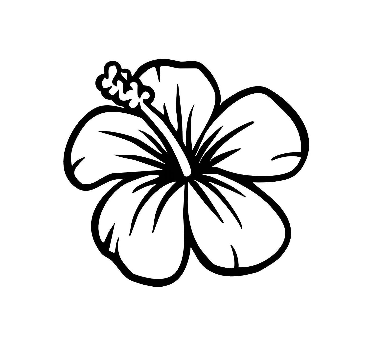 Easy To Draw Hawaiian Flowers