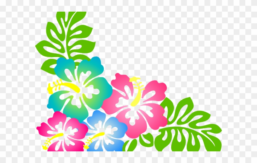 Hibiscus Clipart Hawaiian Theme