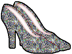 Sparkly high heels.
