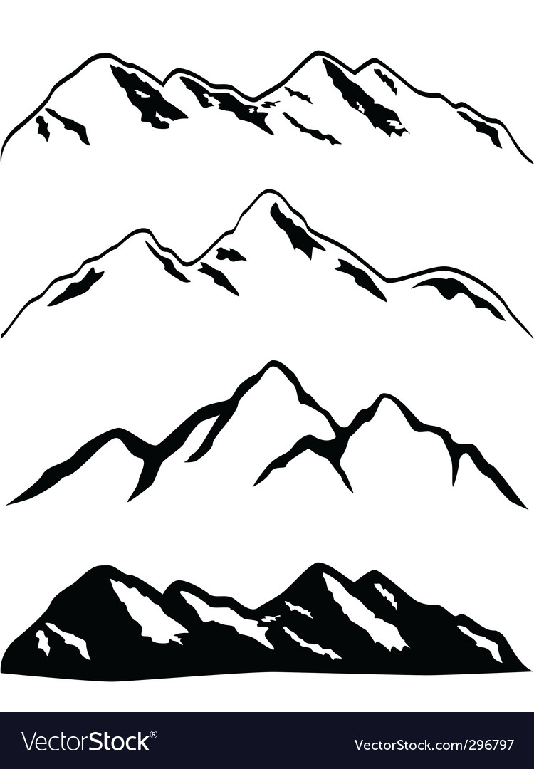 Mountain ranges.