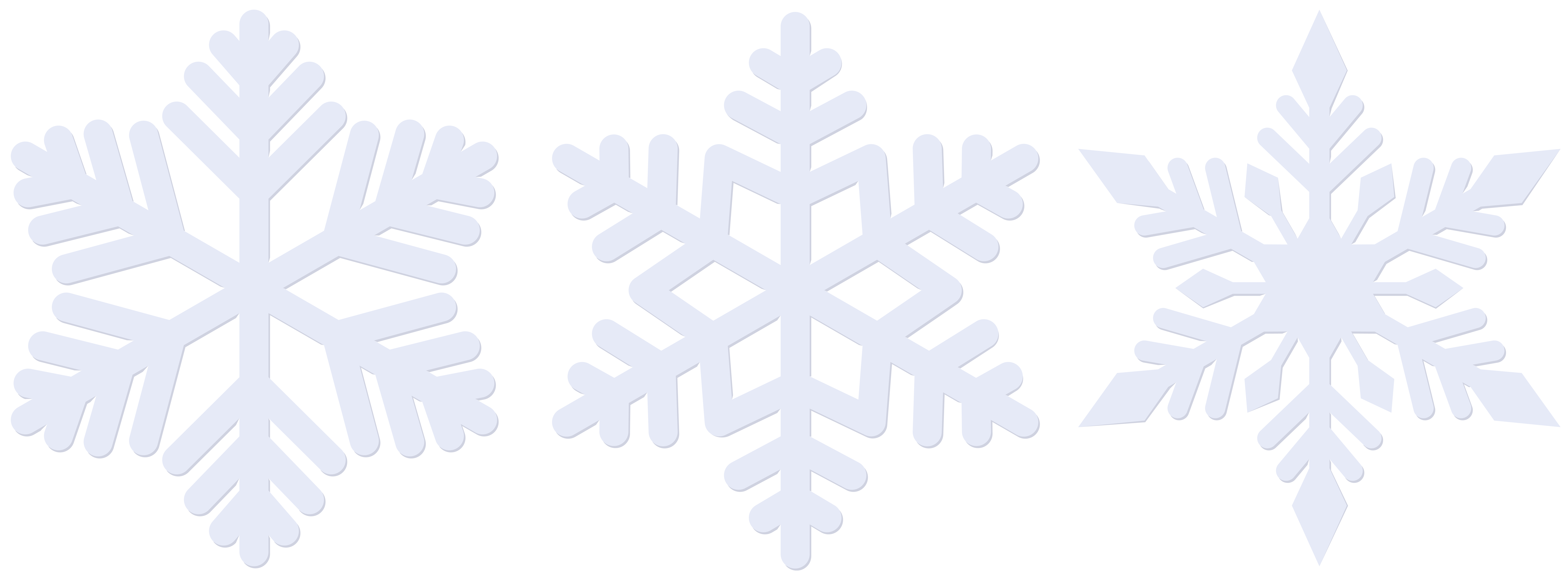 Snowflakes png clip.