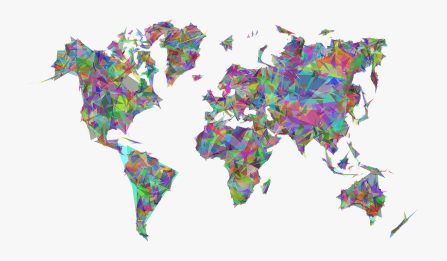 Abstract world map.