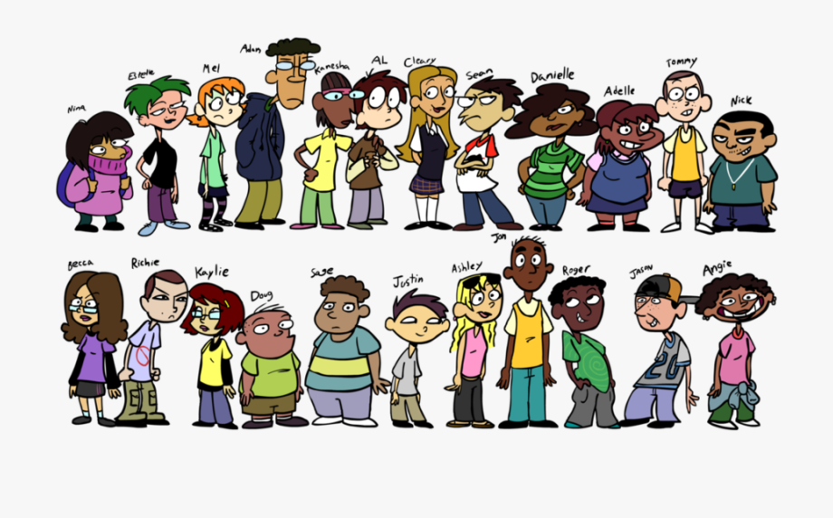 Middle School Students Cartoon Clipart Middle School