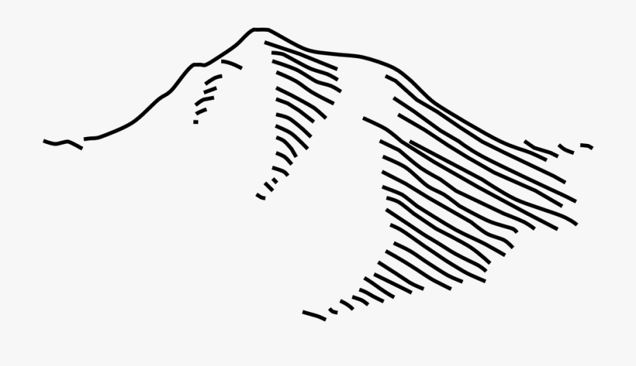 hill clipart drawing