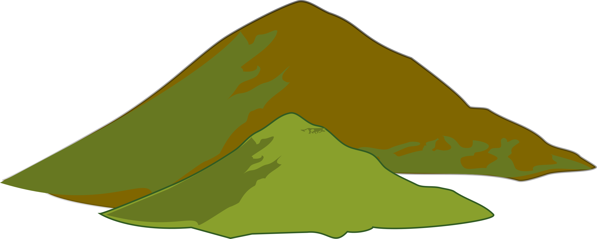Clipart mountain hill.