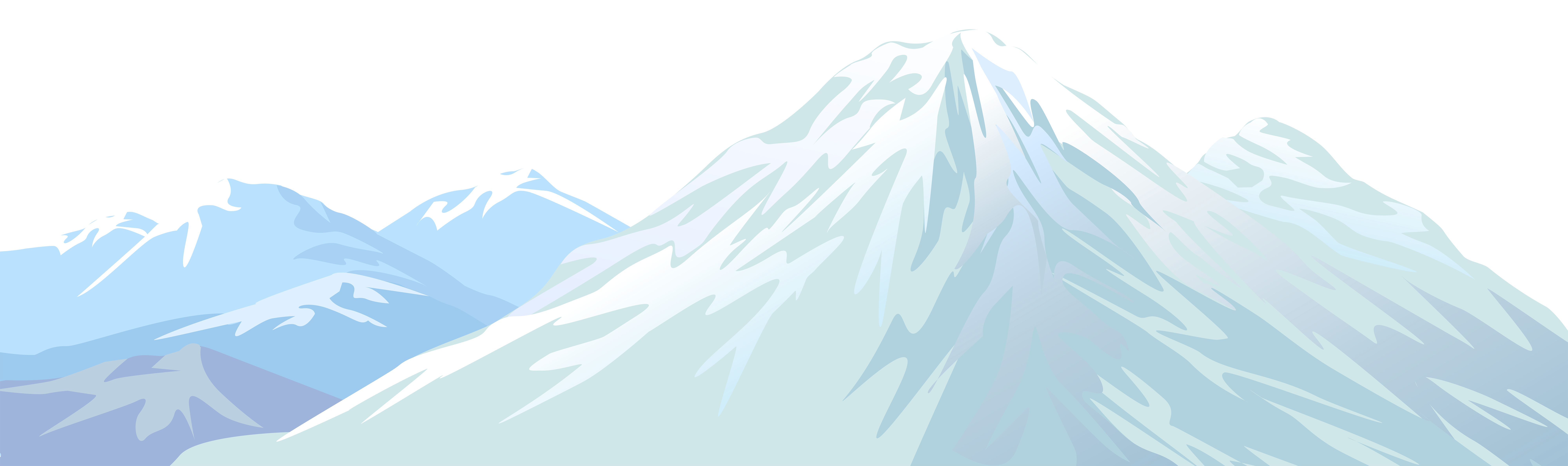 hill clipart snowy mountain