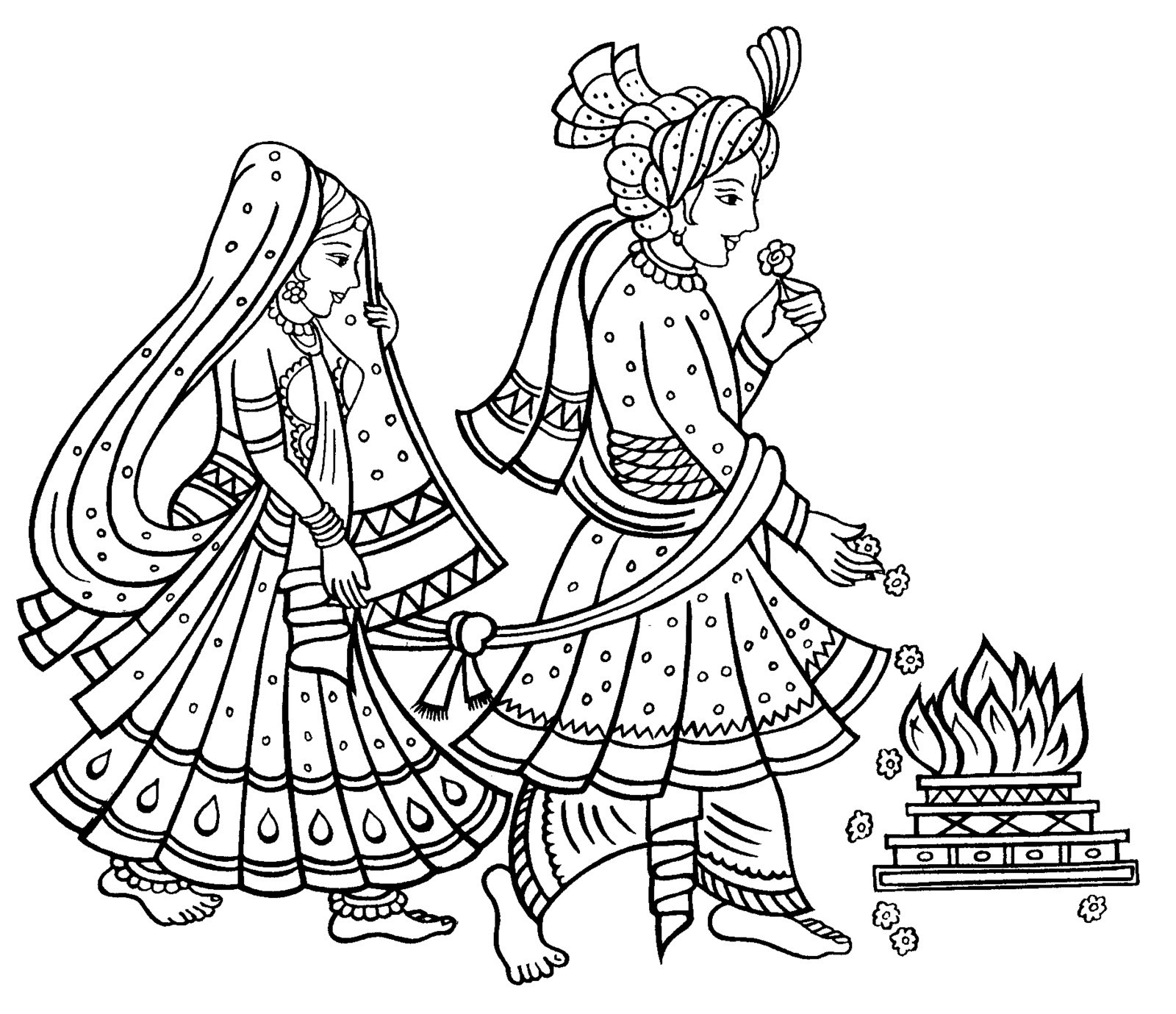 Hindu wedding clipart clipartxtras