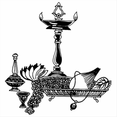 Hindu wedding symbols.
