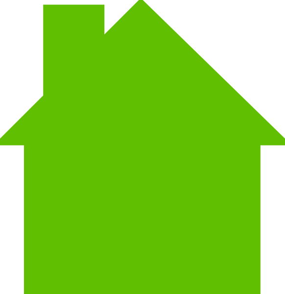 House clipart green.