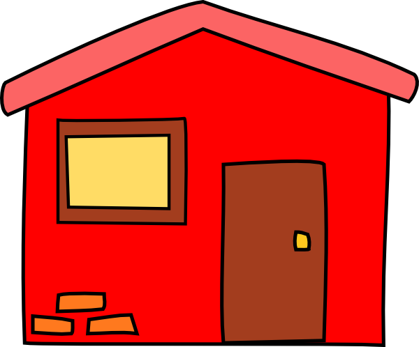 Red House Clip Art at Clker