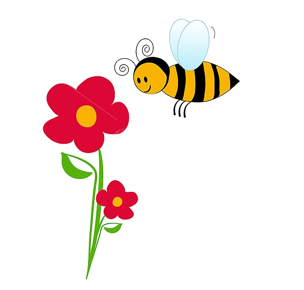 Free flower bee.