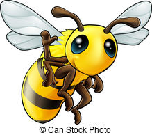 Honeybee Vector Clip Art Illustrations