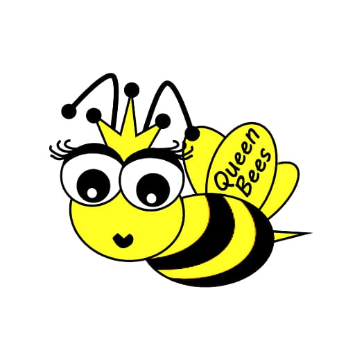 Black and yellow queen bee illustration, Western honey bee
